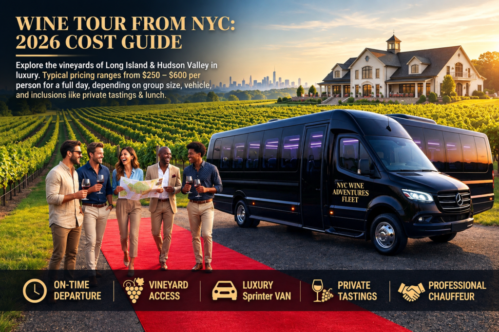 wine tour from NYC cost